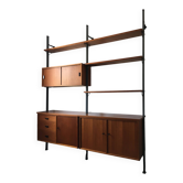 Bibliothèque modulable scandinave Pira Mobel system année 60