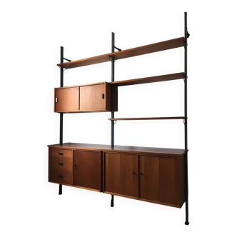 Scandinavian modular bookcase Pira Mobel system 60s