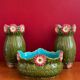 Art Nouveau planter and vase
