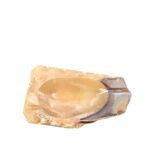 Empty pocket or ashtray in carved stone alabaster