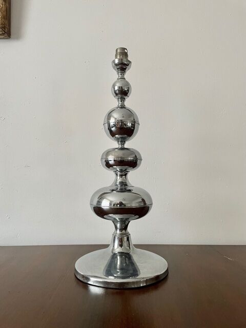 Chrome metal lamp 1960