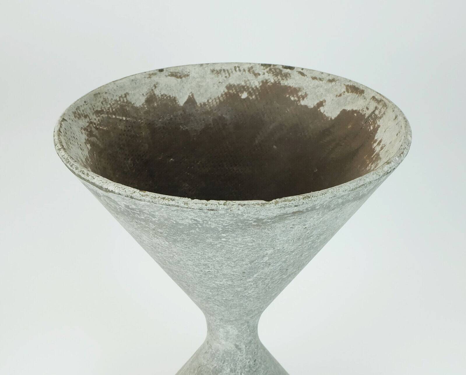 gray spindel PLANT POT mid century architectural planter Anton Bee and willy guhl 1950s