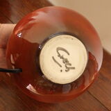 Ceramic lamp base signed Grech