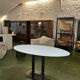 Oval dining table