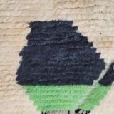 Handmade natural Berber rug 2.5x1.5 m