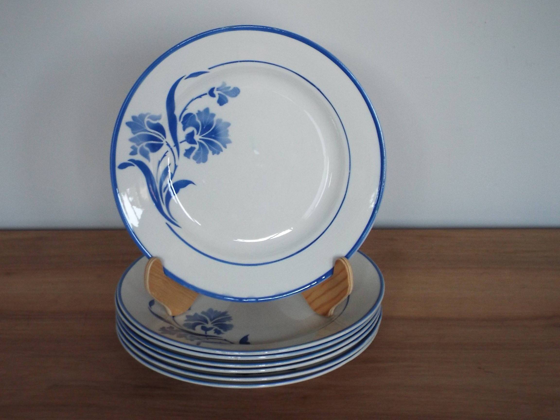 6 Gien Albéric dinner plates