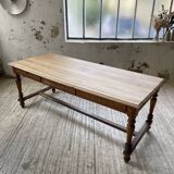 2m walnut drapery farm table