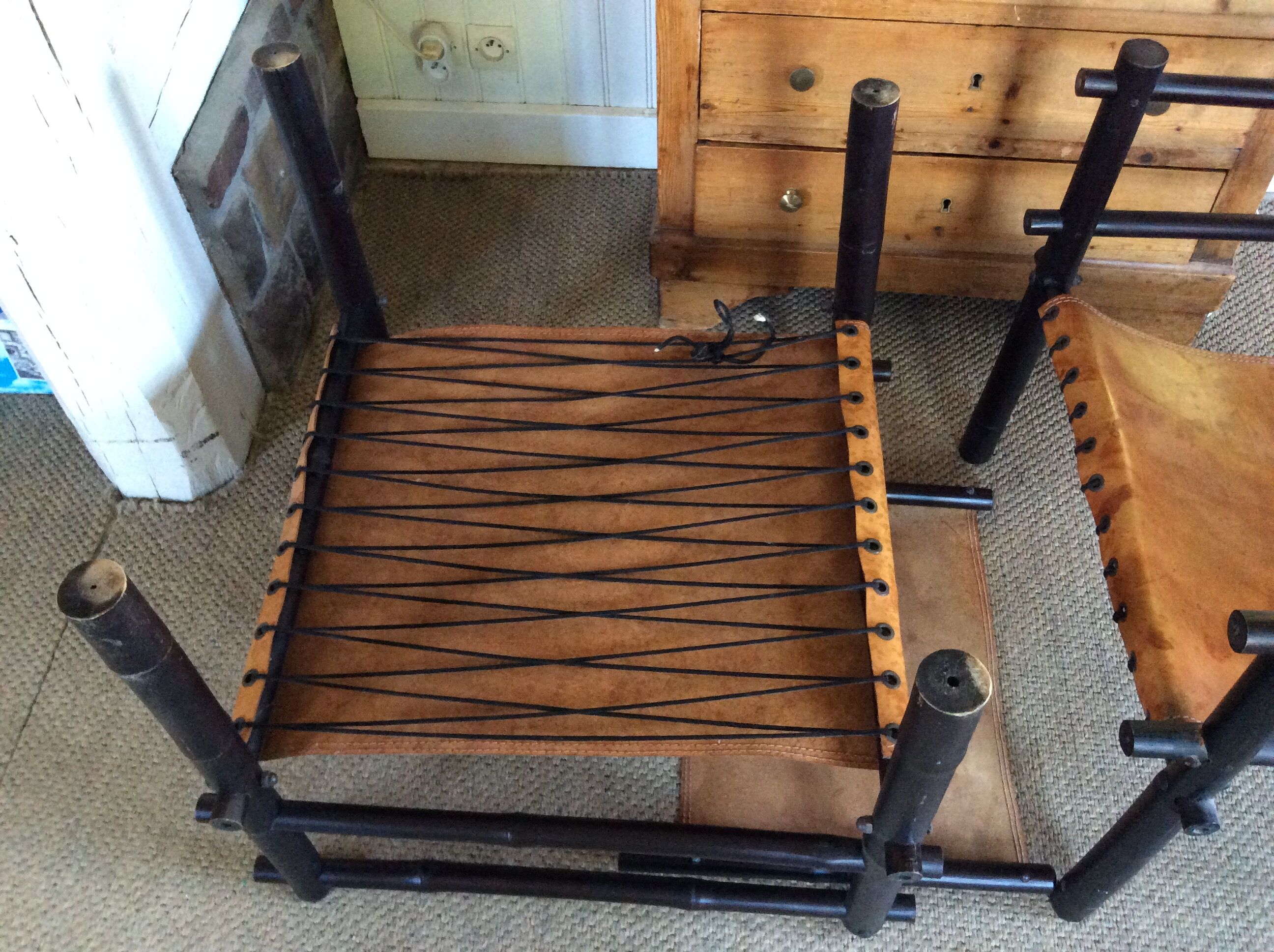 Paire de fauteuils safari