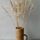 Natural tone stoneware vase