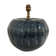 Pied de lampe boule en grès vernissé
