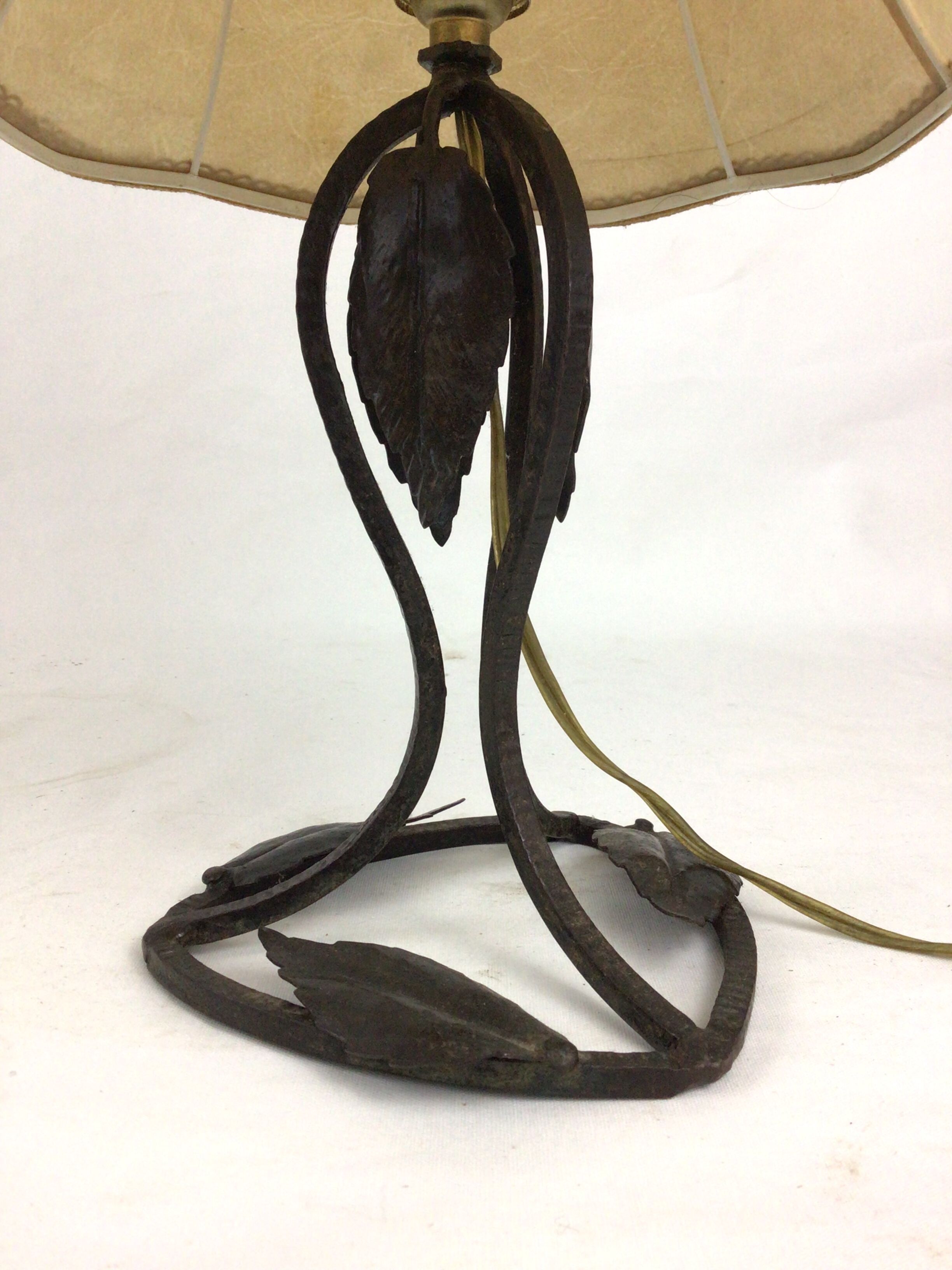 Lampe en fer forgé Art déco