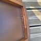 Lot de 4 chaises art déco assise cuir