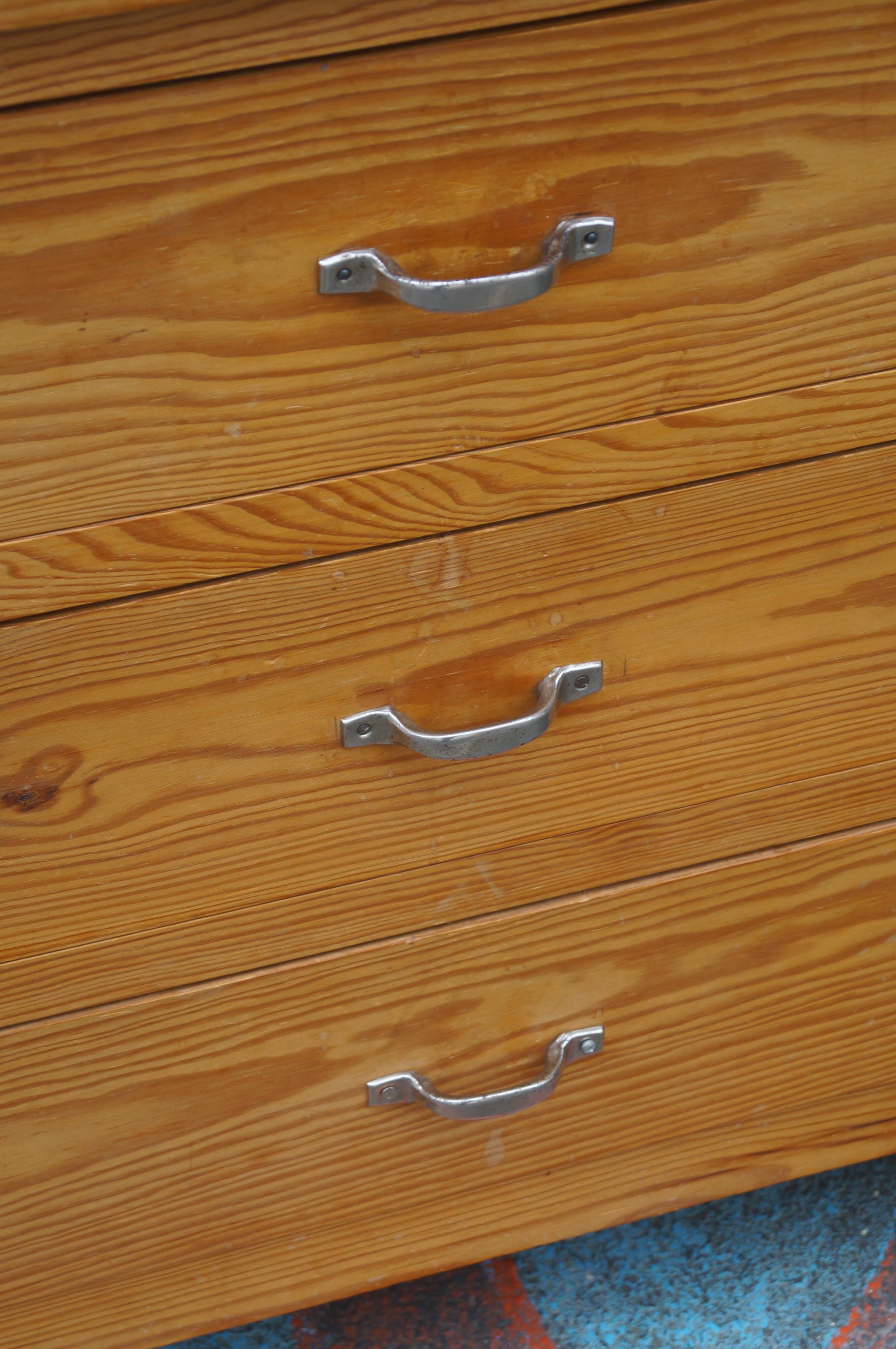 Solid wood chest of drawers 1970