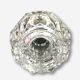 Transparent crystal vase deco relief 13 cm