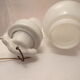 Lampe baladeuse suspensions verre et porcelaine