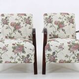1960s Pair of Resored Armchairs , Czechoslovakia