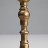 Antique French early 17th century haute epoque copper candlestick