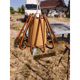 Suspension vintage en rotin