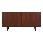 Walnut cabinet, Danish design, 1970s, designer: Carlo Jensen, manufacturer:
