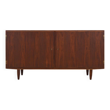 Walnut cabinet, Danish design, 1970s, designer: Carlo Jensen, manufacturer:
