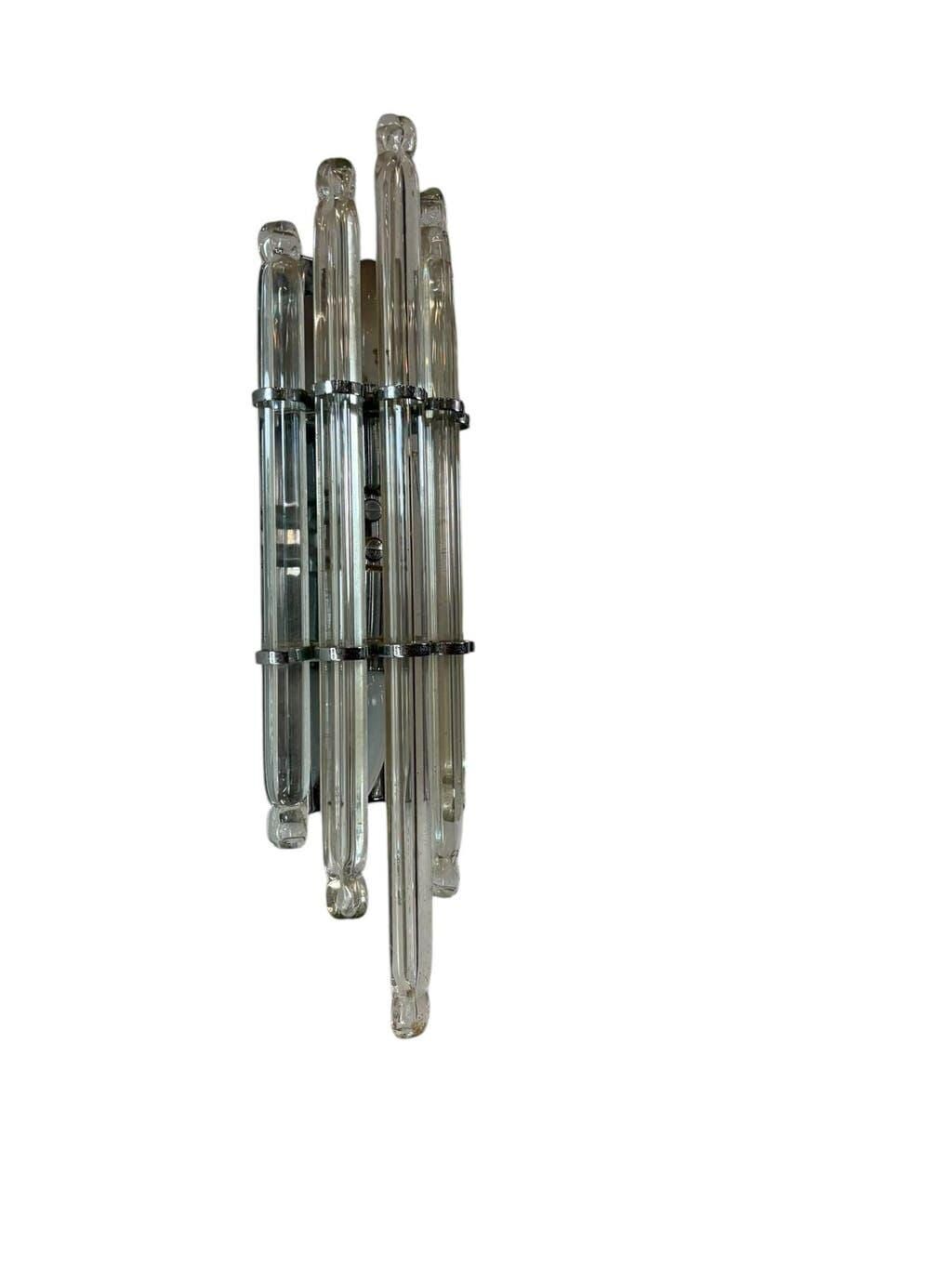 Vintage crystal wall sconce / KOLARZ Leuchten wall lamp
