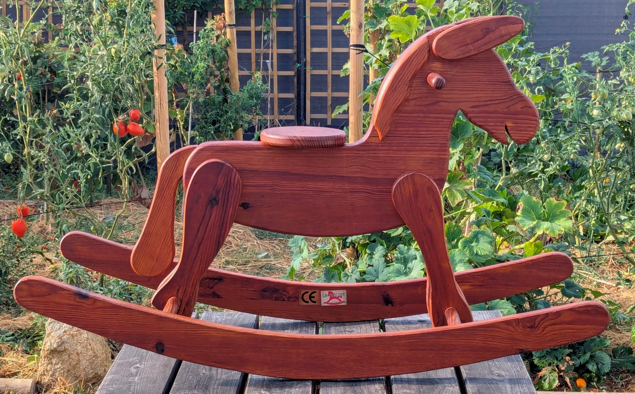 Rocking Horse La Varlope Solid Pine Wood Toy Child