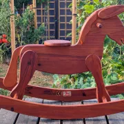 Rocking Horse La Varlope Solid Pine Wood Toy Child