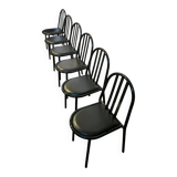 6 Chairs Design by Robert Mallet-Stevens (design from 1930) Production Pallucco Rome On License Ecart
