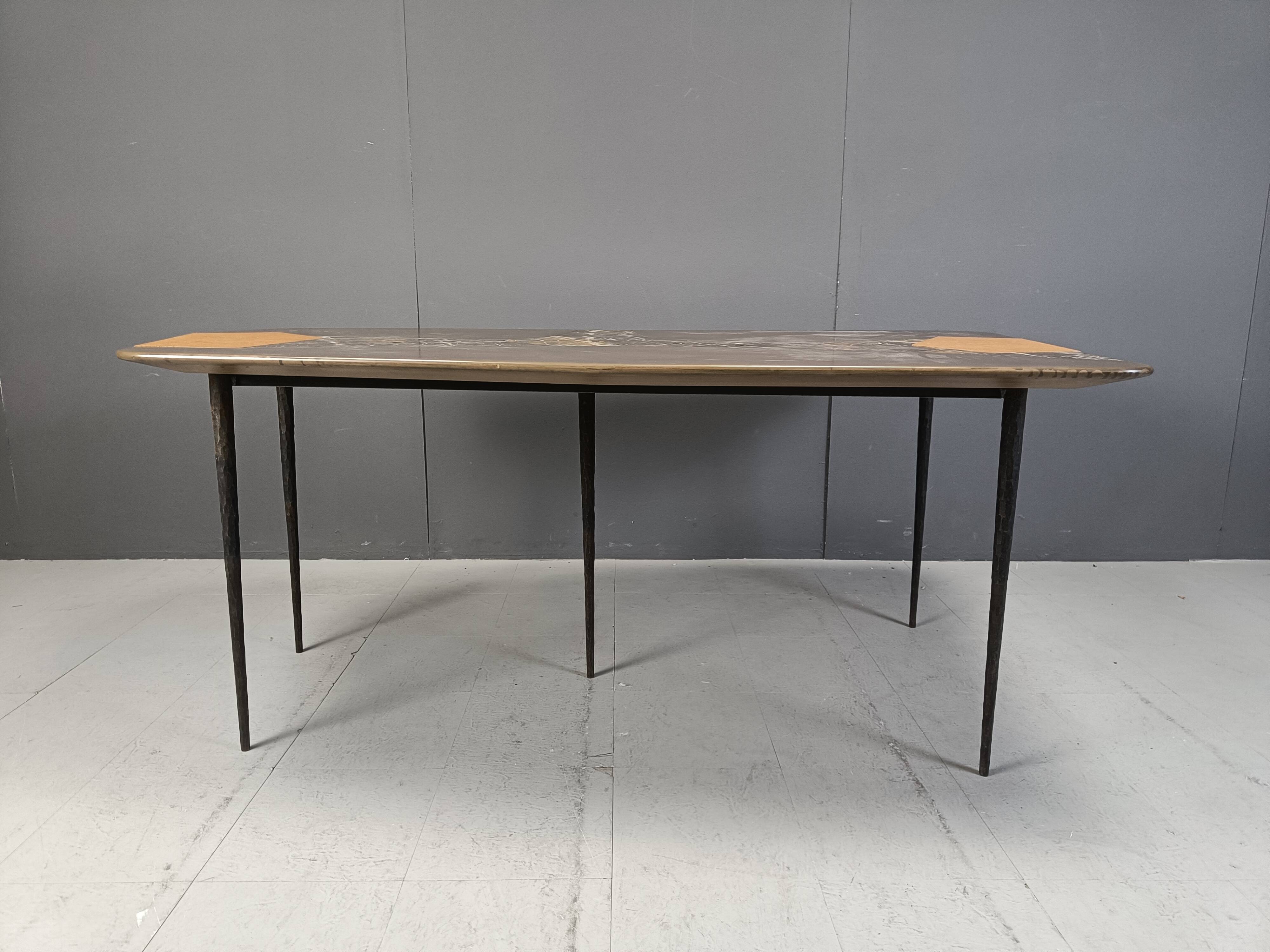 Hand made design dining table, 1990s