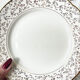 Villeroy & Boch dessert service in white porcelain golden flowers