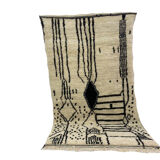 Handmade Moroccan Berber carpet 244 x 138CM
