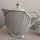 Art Deco Porcelain Coffee/Tea Trio by Victoria Czechoslovakia, 1930s
