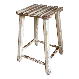 Tabouret d'atelier patiné ancien début XXème