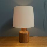 Teak table lamp by Kirk Copenhagen Denmark 1970s