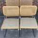 Set of 4 Cesca chairs model b32 in chrome made in italy by Marcel Breuer