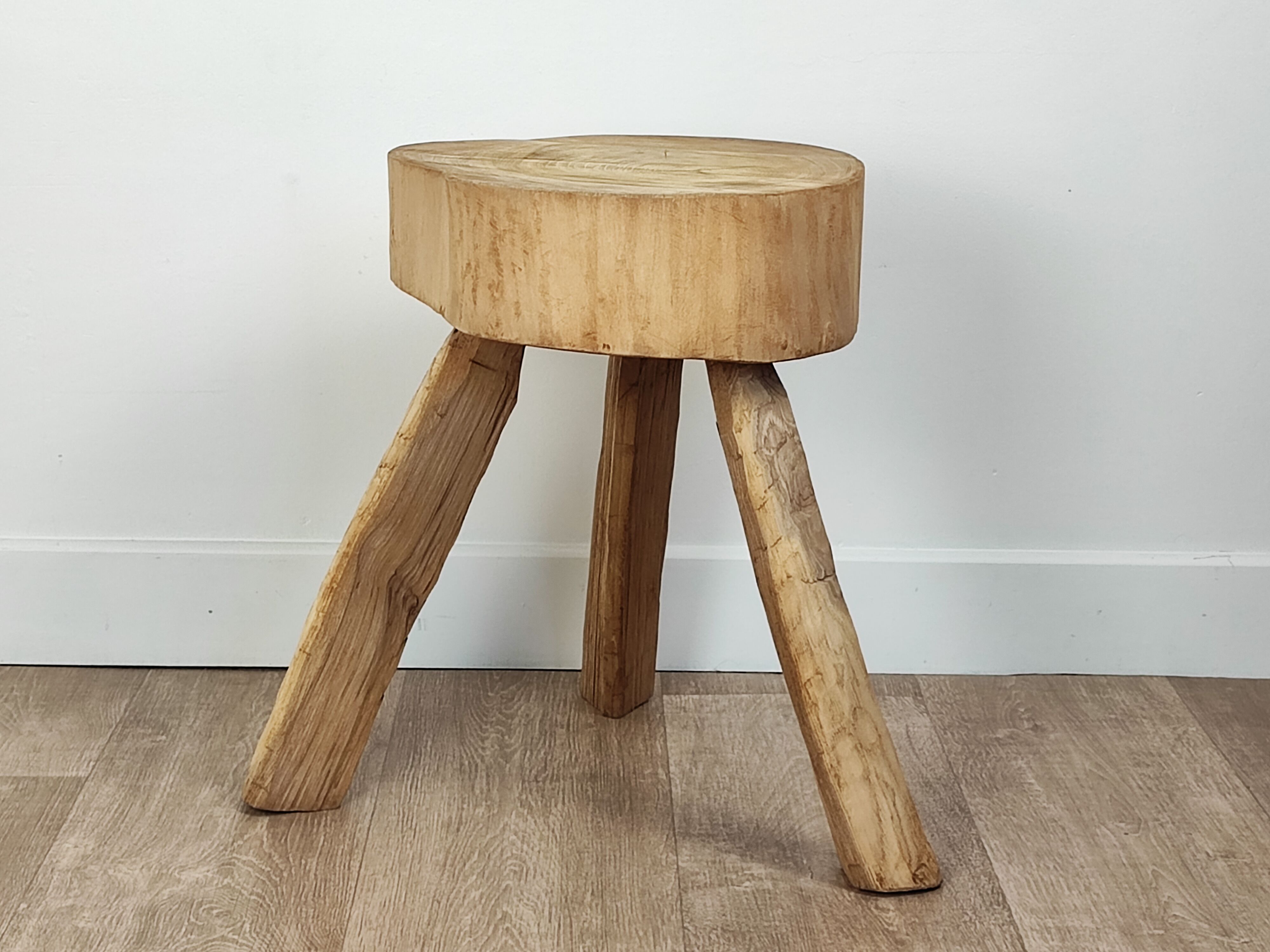 Brutalist tripod stool