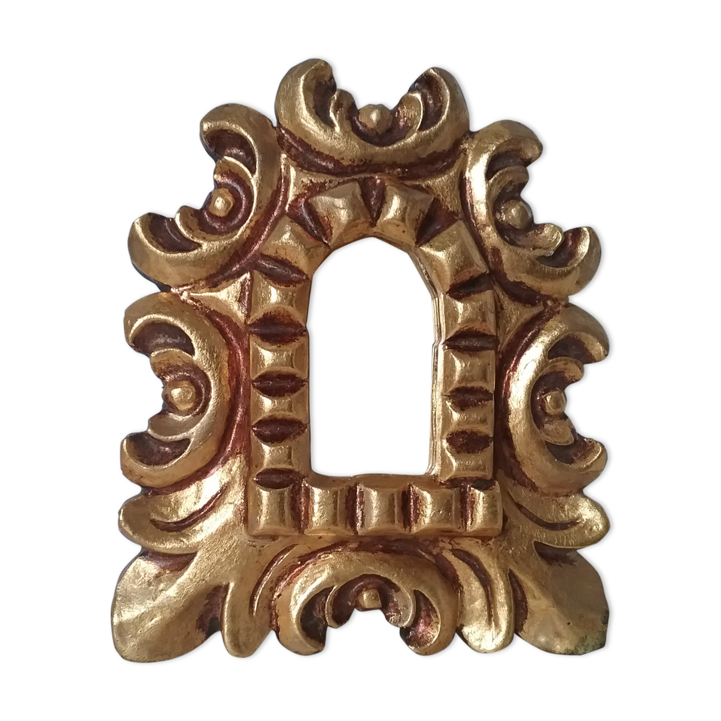 Wooden mirror - 15x13cm