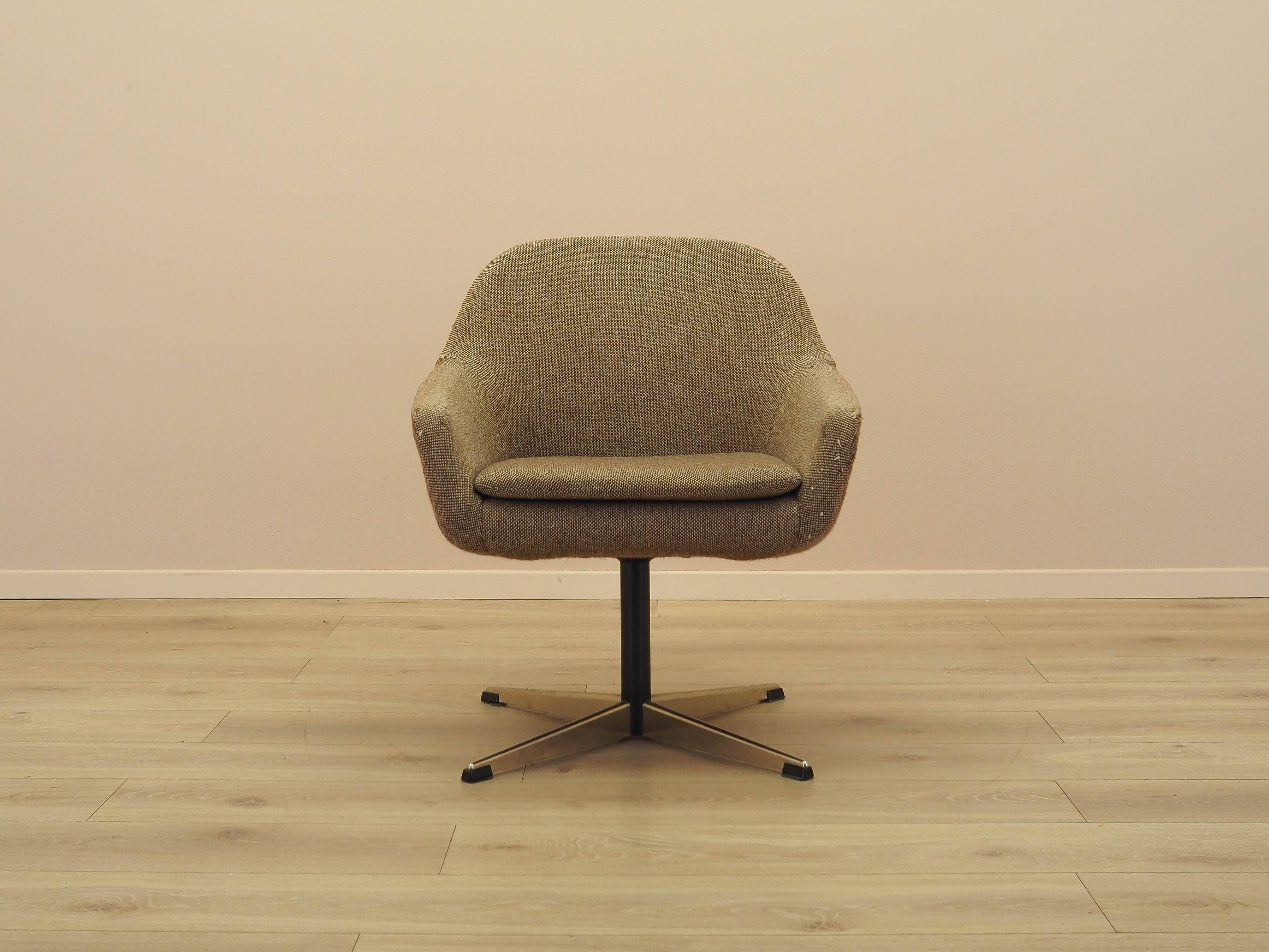 Brown armchair, Danish design, 1970s, production: Denmark