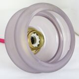 Baladeuse en verre épais violet, vintage