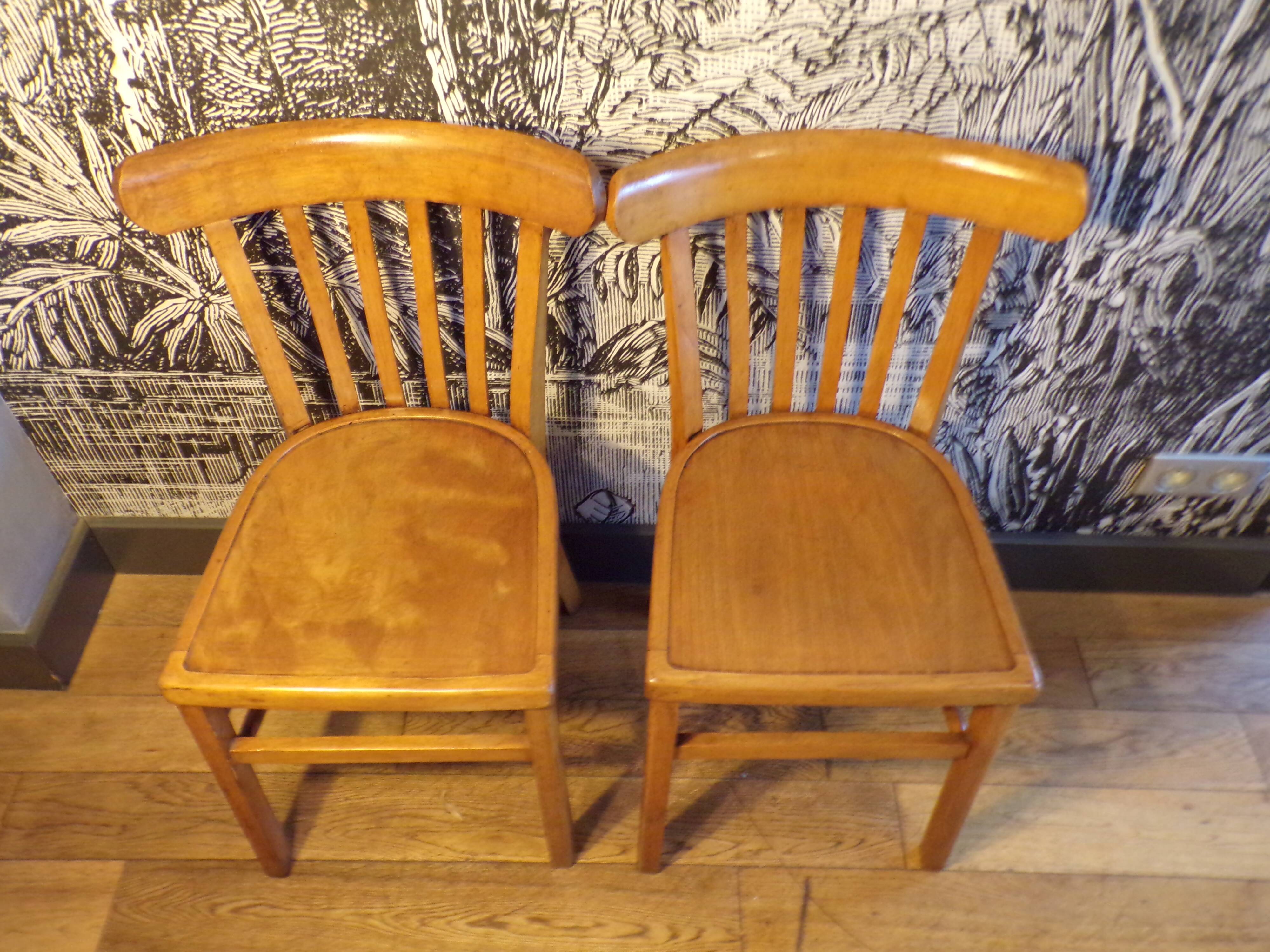 Pair of bistro chairs 1950