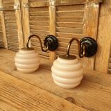 Swan neck and glass wall lights