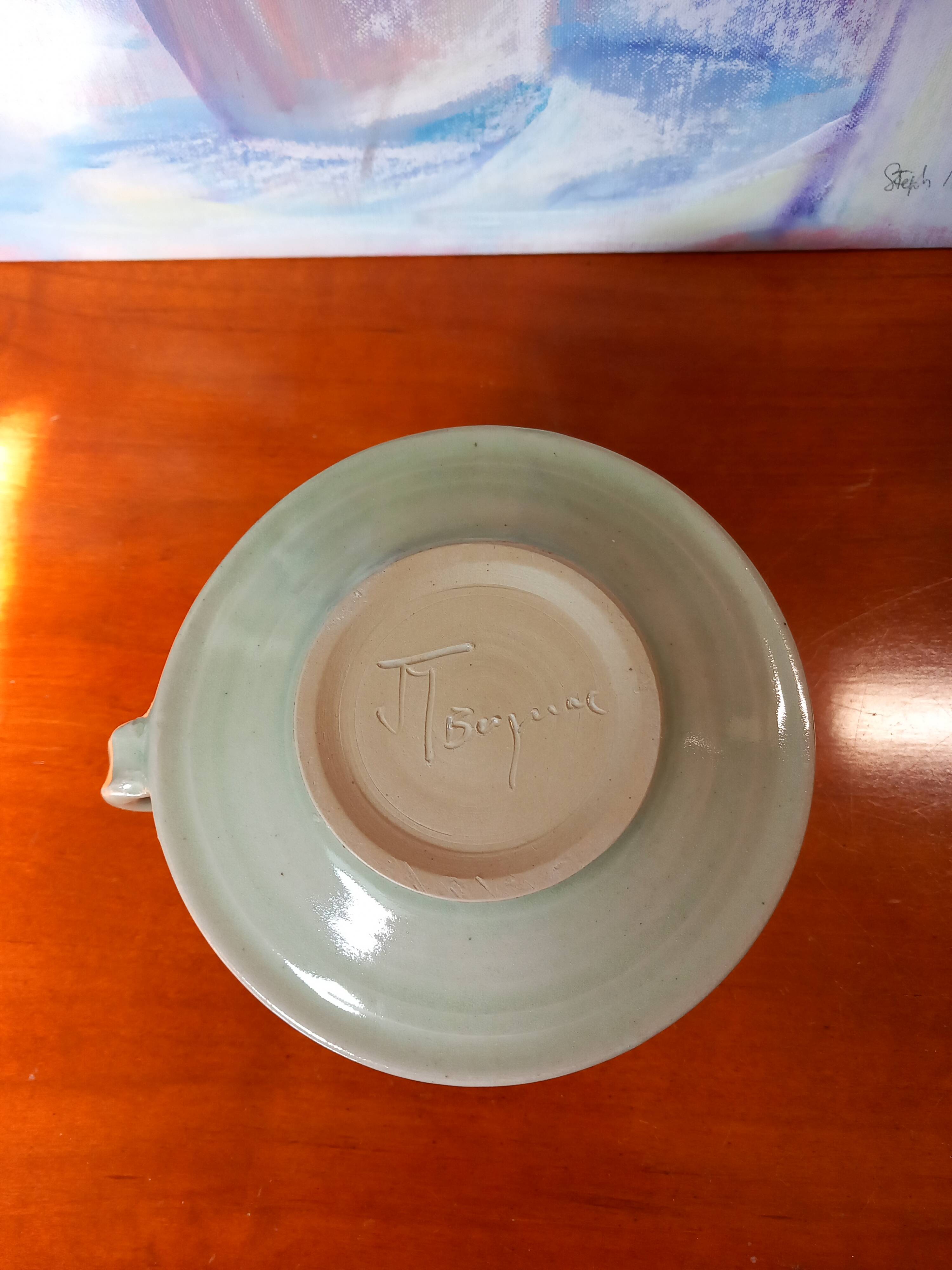 Candle holder signed by Jean Maur - Artist from La Morinerie in Beynac.