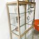 Vitrine laiton étagère verre design 1970
