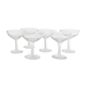 Ensemble de 6 coupes à champagne en cristal gravé