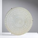 Large gold wall or ceiling flush mount glass light