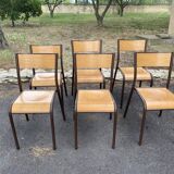 Lot de 6 chaises d’école