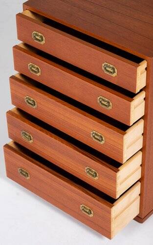 Mid-Century Modern Danish Chest of Drawers in Teak by Henning Korch, 1960s