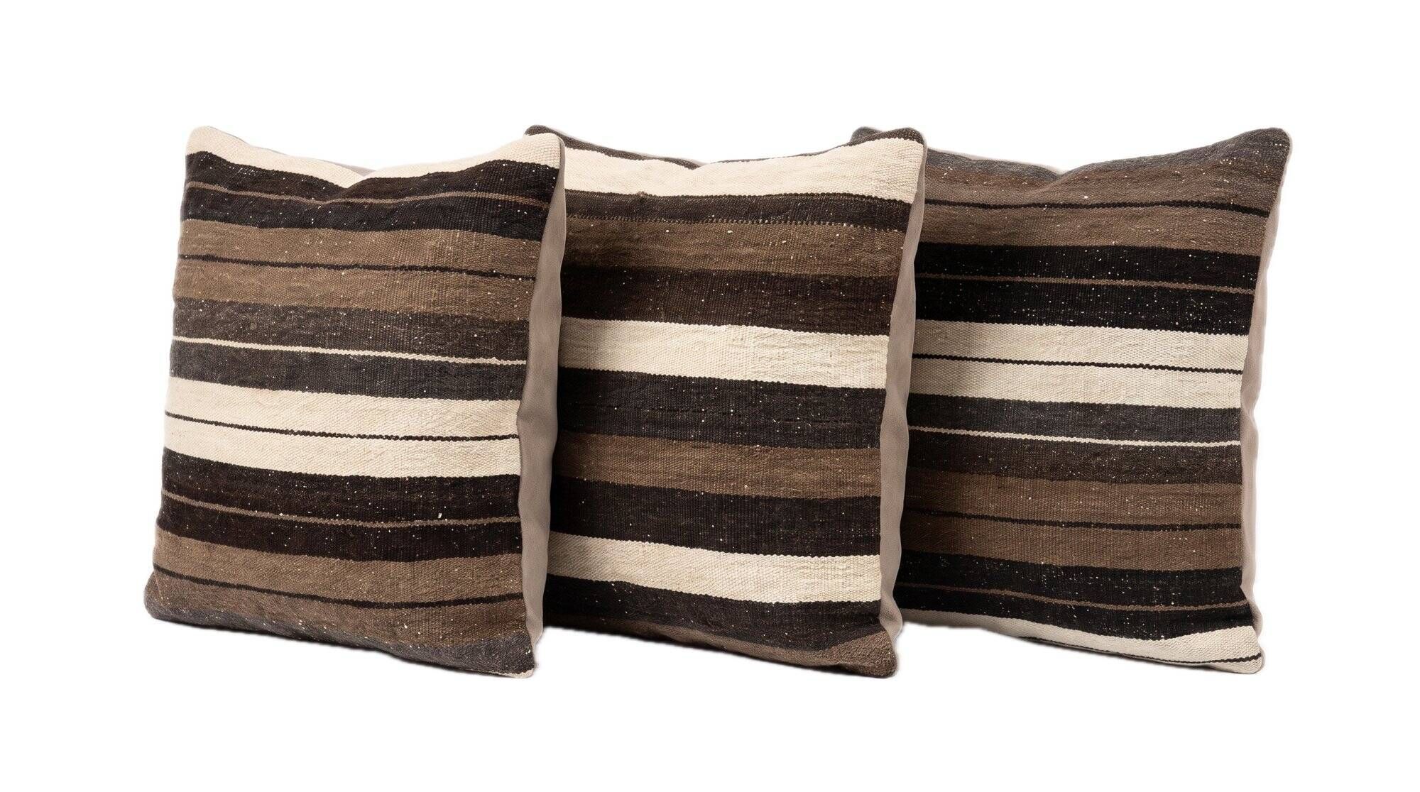 Set of 3 vintage kilim cushion covers 48x50 cm