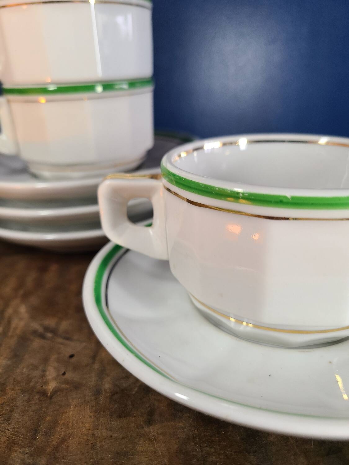 Vintage 70s Arbona Tours cups and saucers (set of 4)