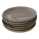 Lot de 6 assiettes à dessert mix en grès émaillé 1970